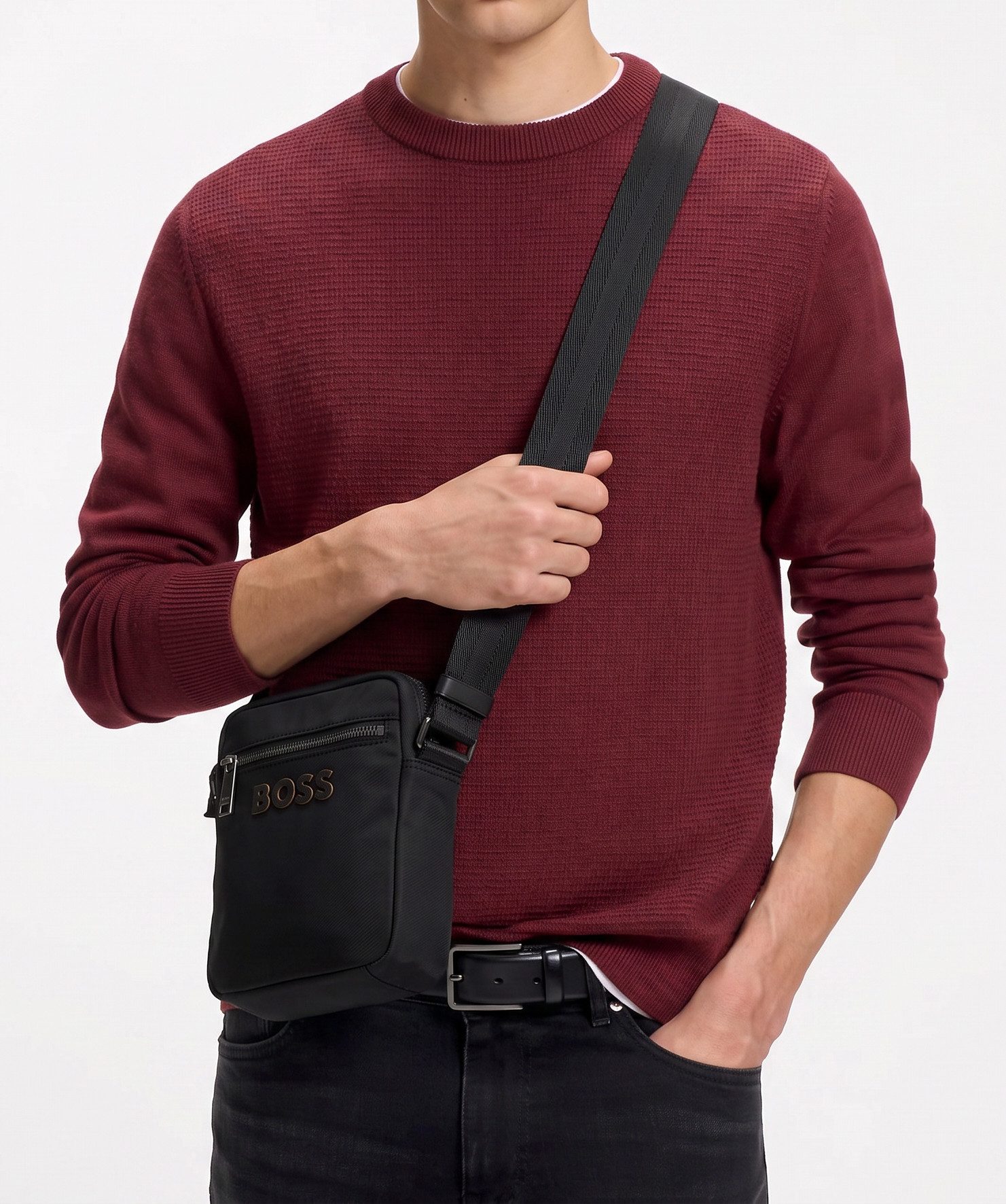 BOSS Umhängetasche Catch, Crossbody Bag, Schultertasche, Messenger Bag