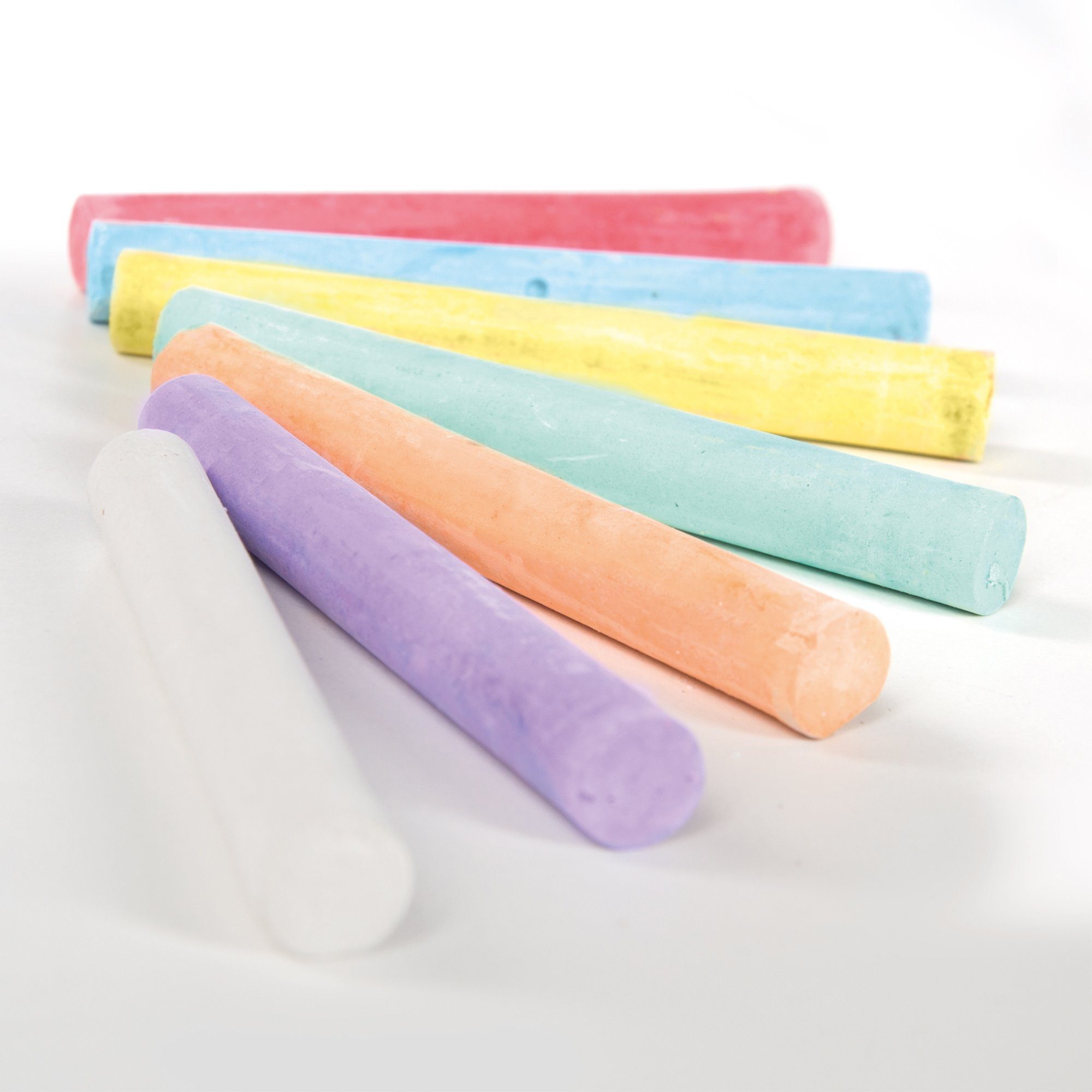 roba® Malkreide 12x weiß, 12x bunt, (24-tlg), für Tafel & Asphalt