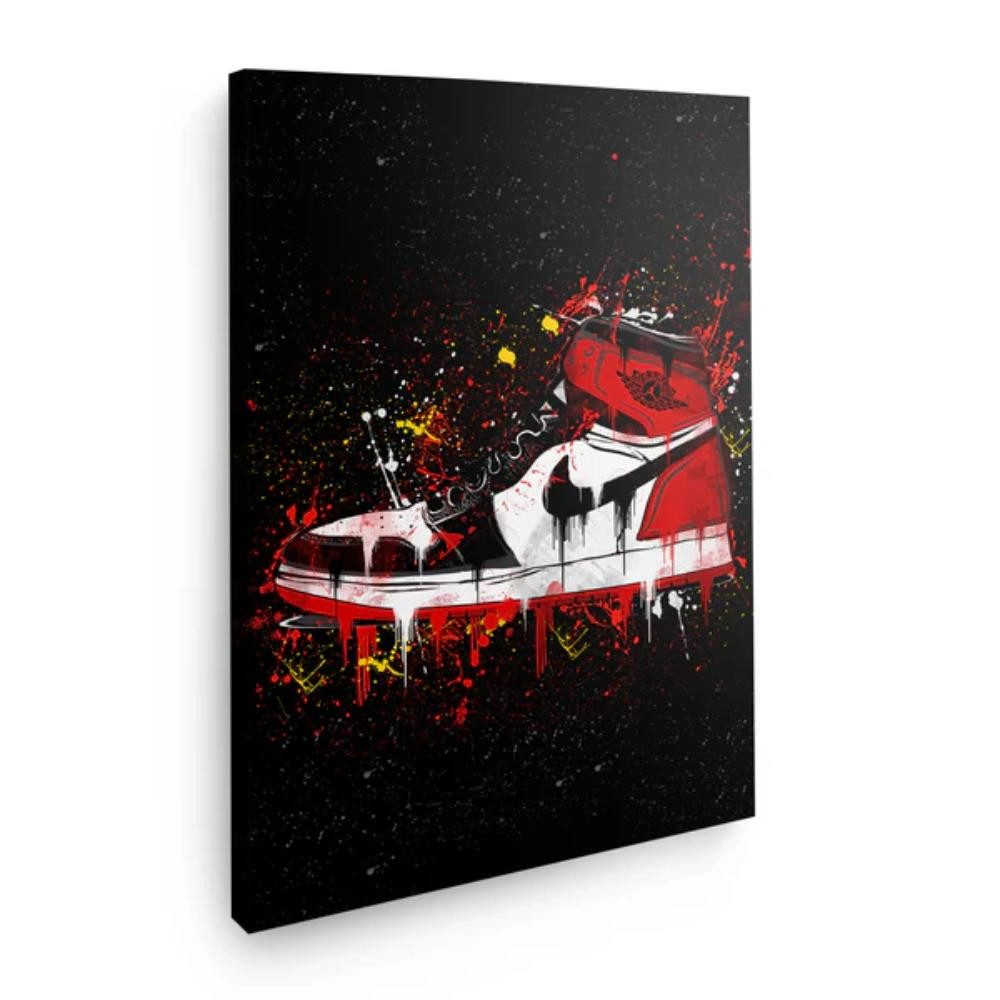 Art100 Leinwandbild Red Air Jordan Pop Art Leinwandbild Kunst