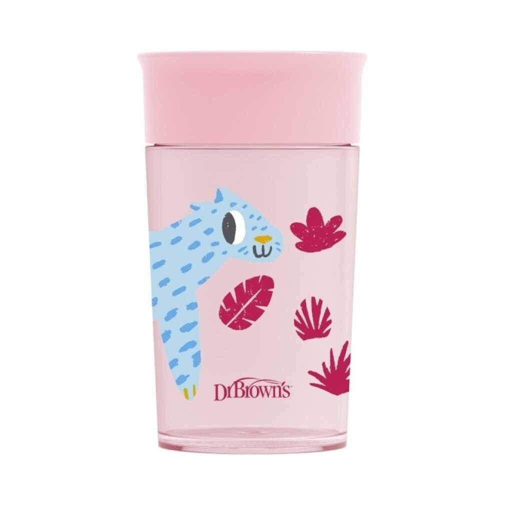 Babyflasche Dr. Brown's Milestones Cheers360 Tasse, 284ml, Rosa