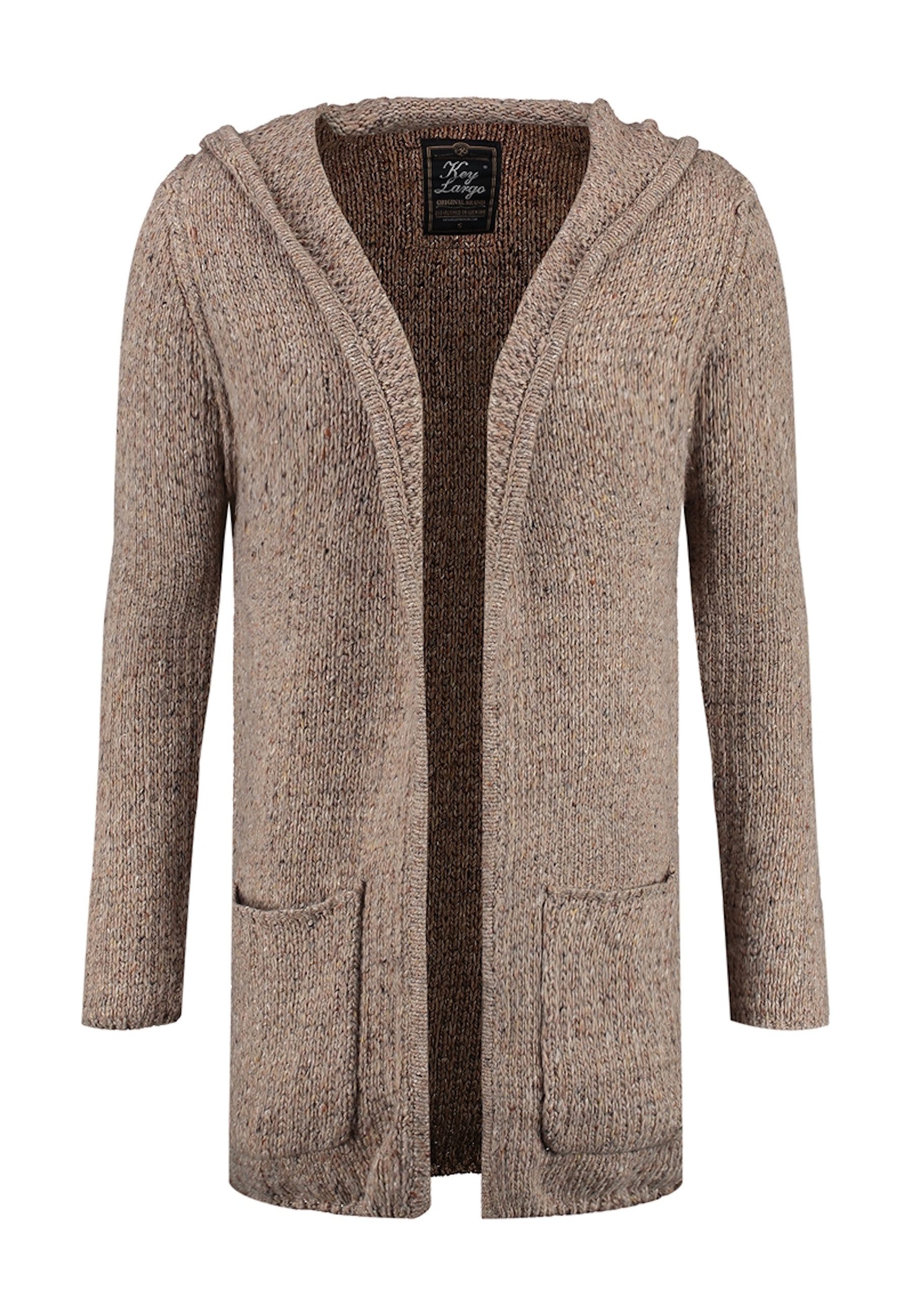 Key Largo Cardigan Strickjacke Terry Cardigan offen (1-tlg)