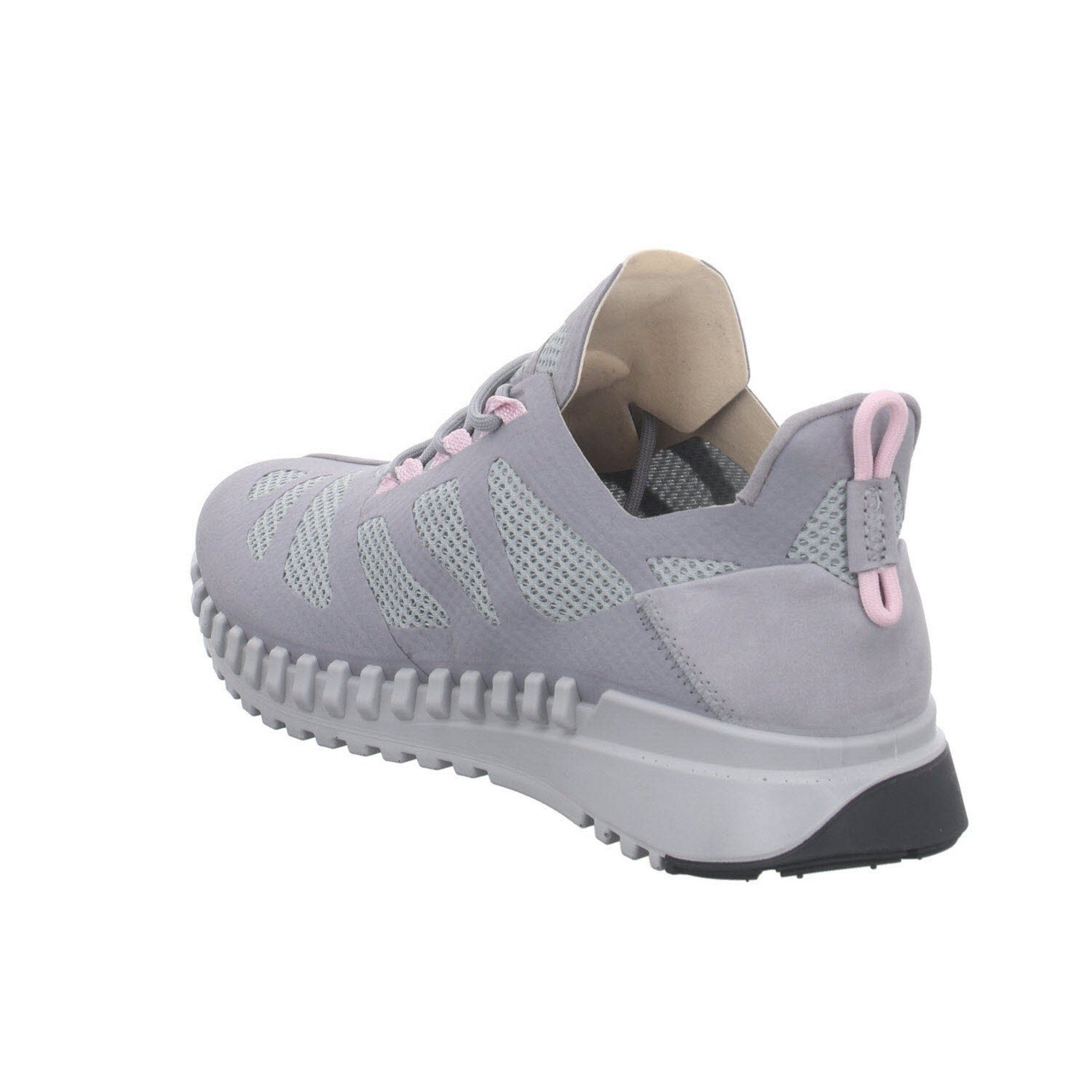Schnürschuh Leder-/Textilkombination Zipflex Schuhe Damen silvergrey/silvergre Sneaker Ecco Sneaker