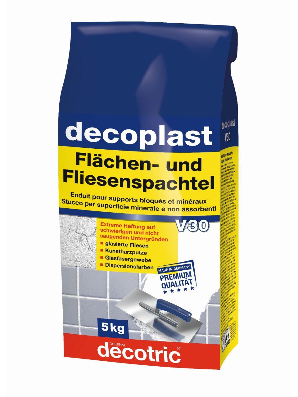 Spachtelmasse Decotric Decoplast Flächen- und Fliesenspachtel 5