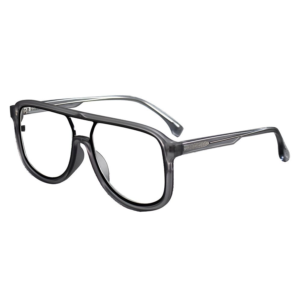 PACIEA Brille Herren Ohne Sehstärke Doppelbalkenrahmen Vintage Anti Blaulicht