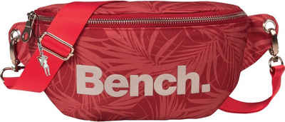 Bench. Gürteltasche »D2OTI303D Bench trendige Gürteltasche Nylon« (Gürteltasche), Damen, Jugend Tasche in rot, silber, Blätter-Print
