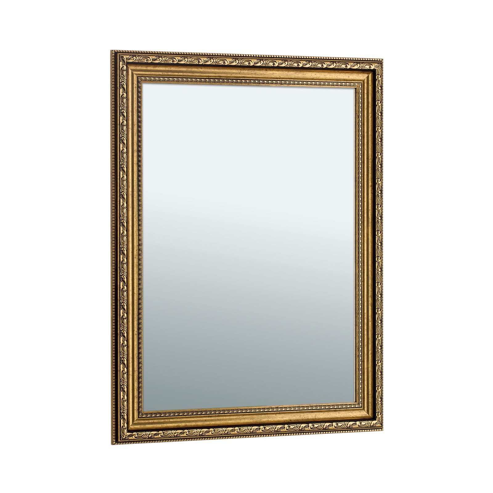 Orion Leuchten Barockspiegel Wandspiegel mit Rahmen 84x64 cm Antik-Gold