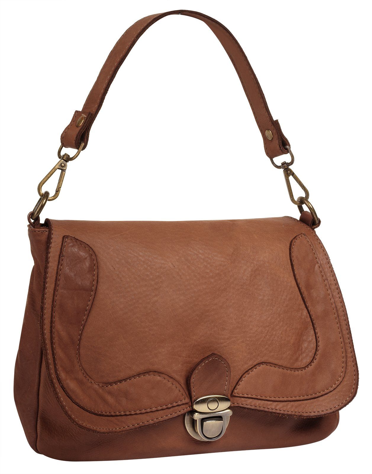 Samantha Look Umhängetasche (1-tlg), echt Leder, Made in Italy