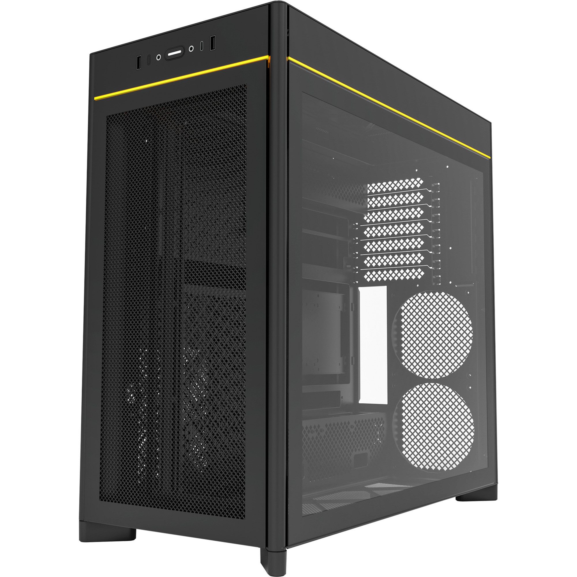 MONTECH Montech HS01, Tower-Gehäuse, (Tempered Glass)
