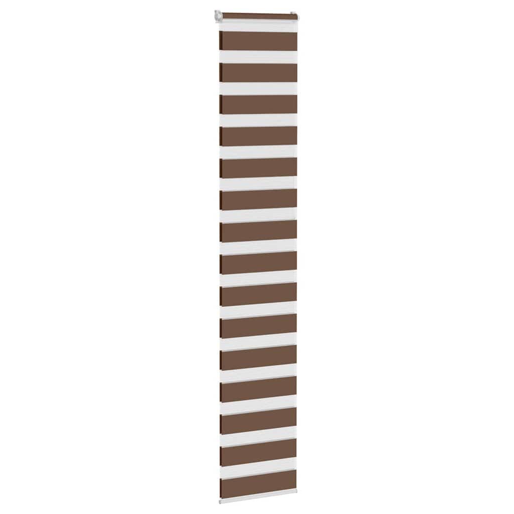 Rollo Doppelrollo Braun 40x230 cm Stoffbreite 35,9 cm Polyester, vidaXL