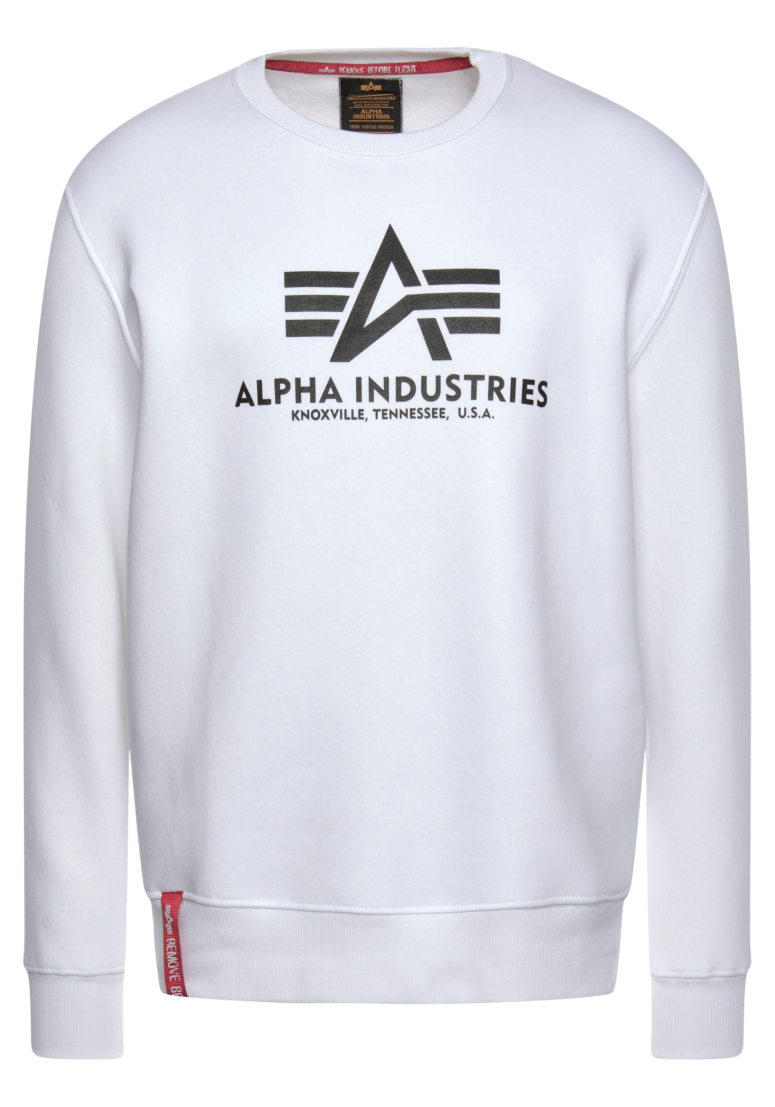 white Alpha Sweatshirt Industries Sweater Basic