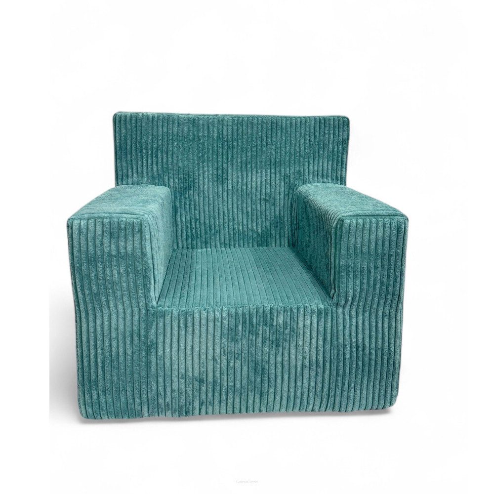 FORTISLINE Kindersessel aus Schaumstoff mit abnehmbarem Cordbezug Kinderzimmer 5 Farben, mit Relaxfunktion