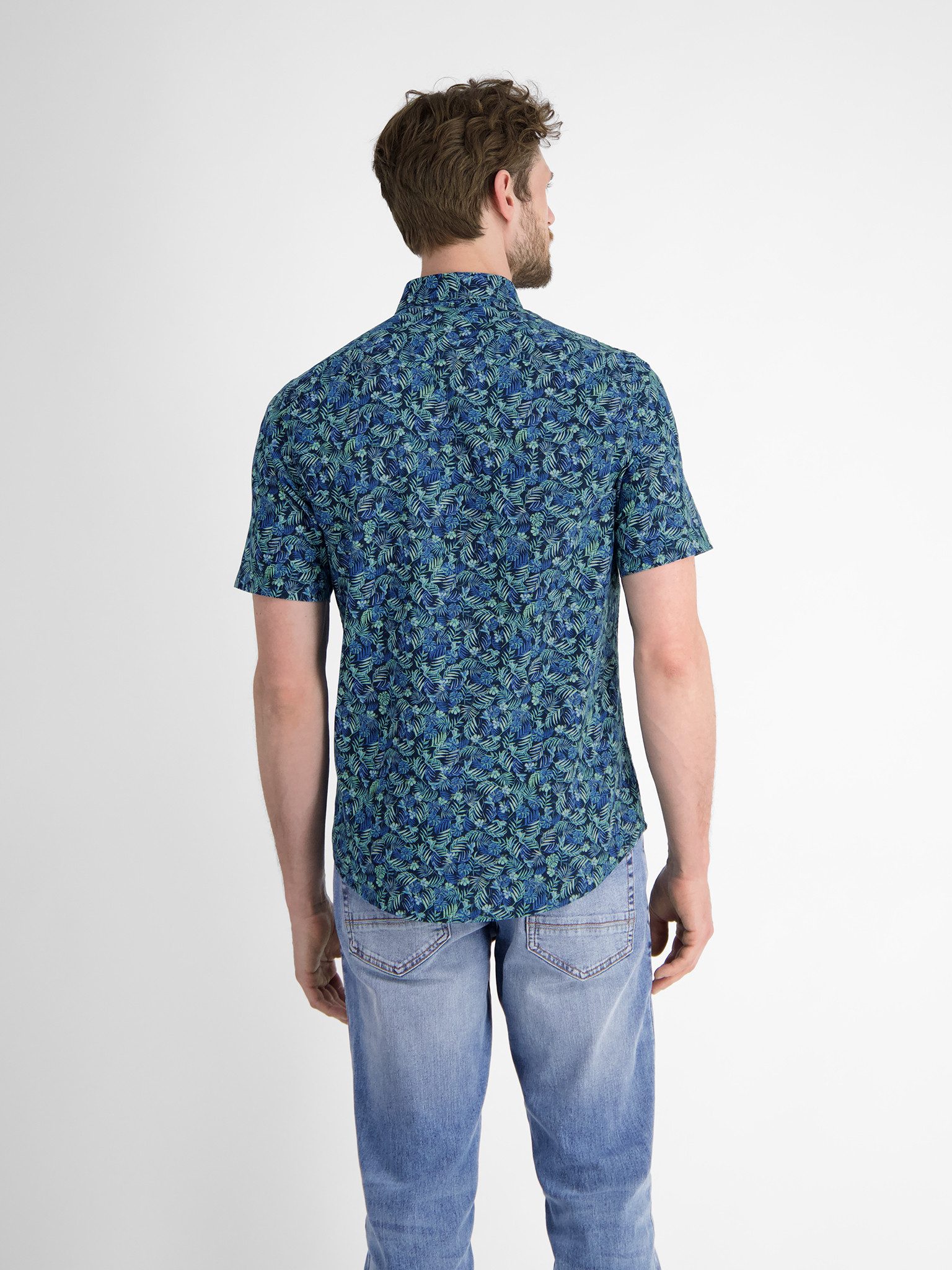 LERROS Kurzarmhemd mit All-Over Print günstig online kaufen