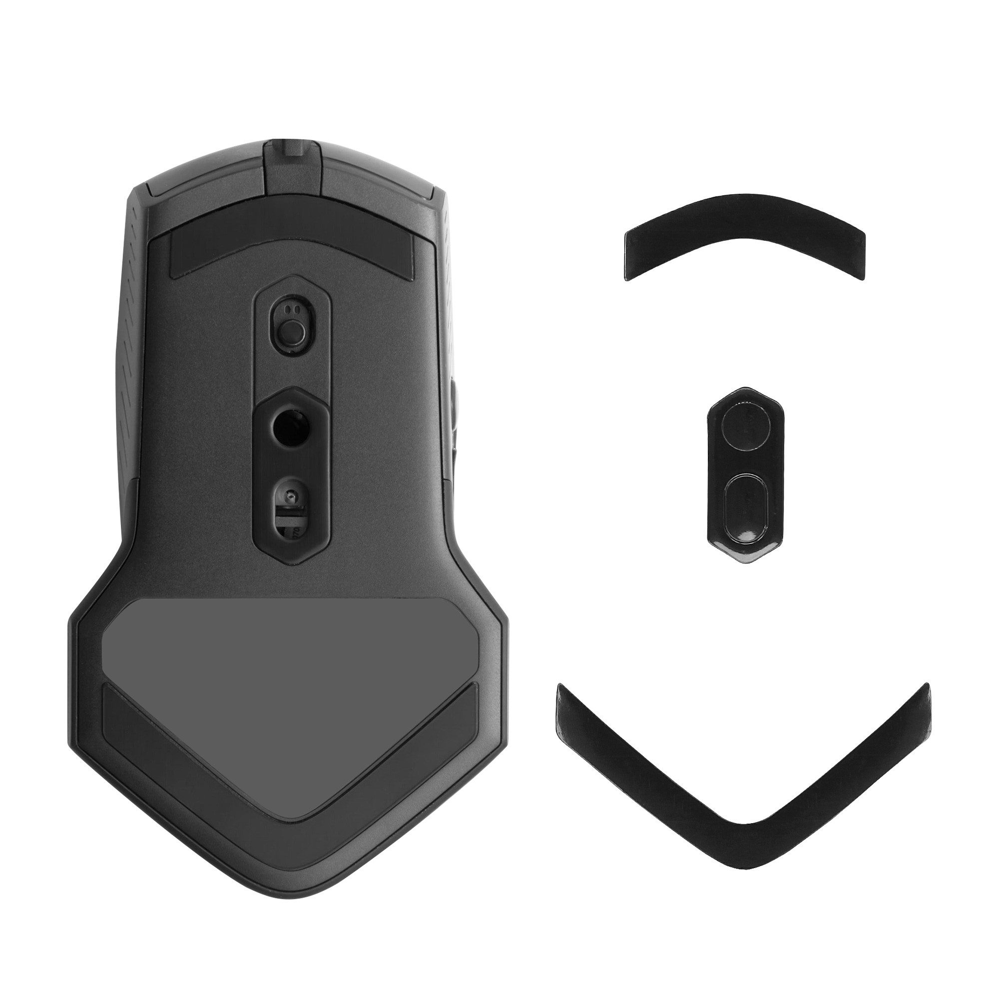 kwmobile Mausfüße Mouse Feet Sticker für Alienware AW610M / AW510M (1-St), Ersatz Glider Mausfüße passgenau - Glides in Schwarz