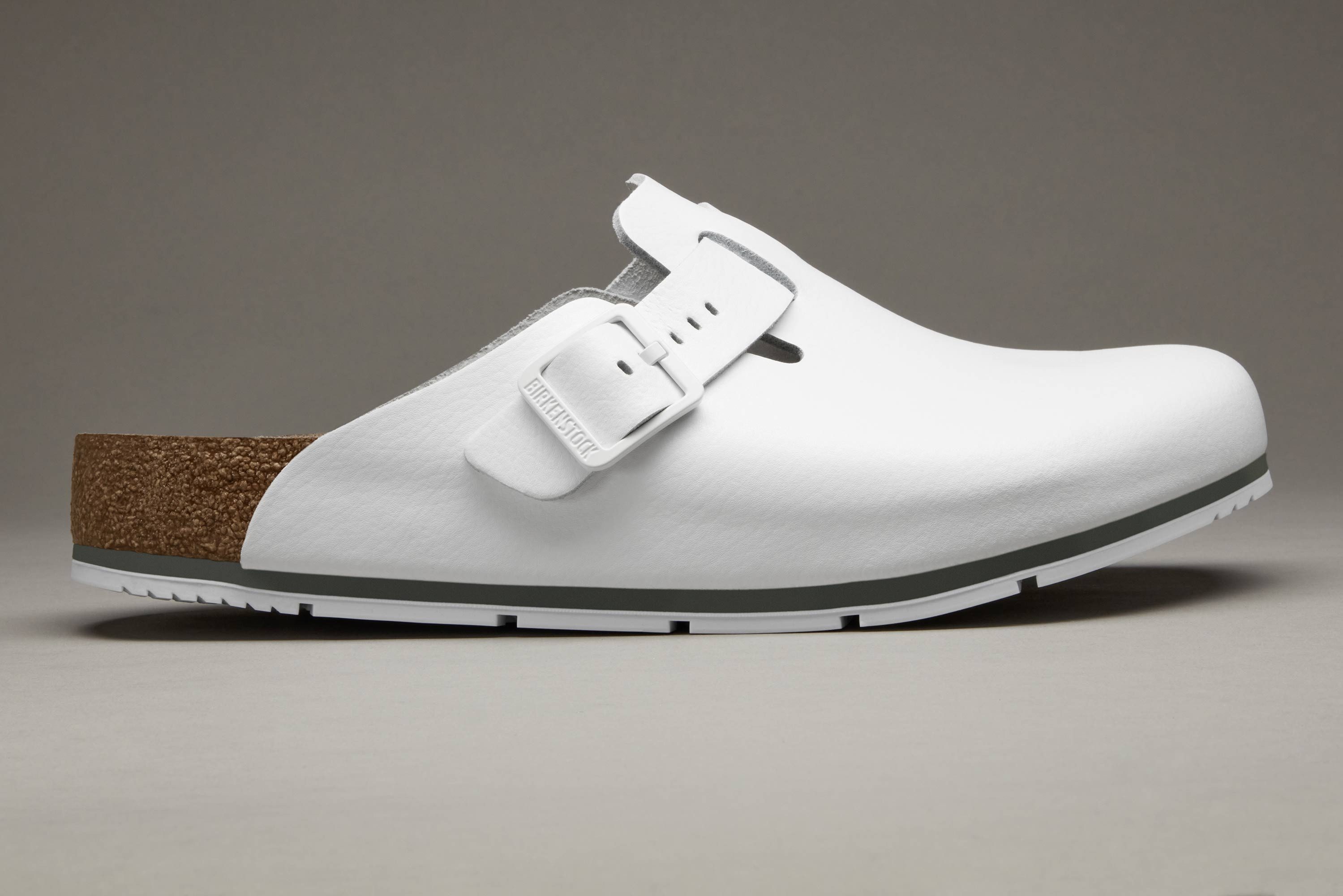 Birkenstock Damen Herren Boston Pro Hausschuhe Leder Pantoletten - Anatomischer Clog Zertifiziert EN ISO 20347:2043, Berufsschuhe für Medizin & Gastronomie – Bild 2 von 5