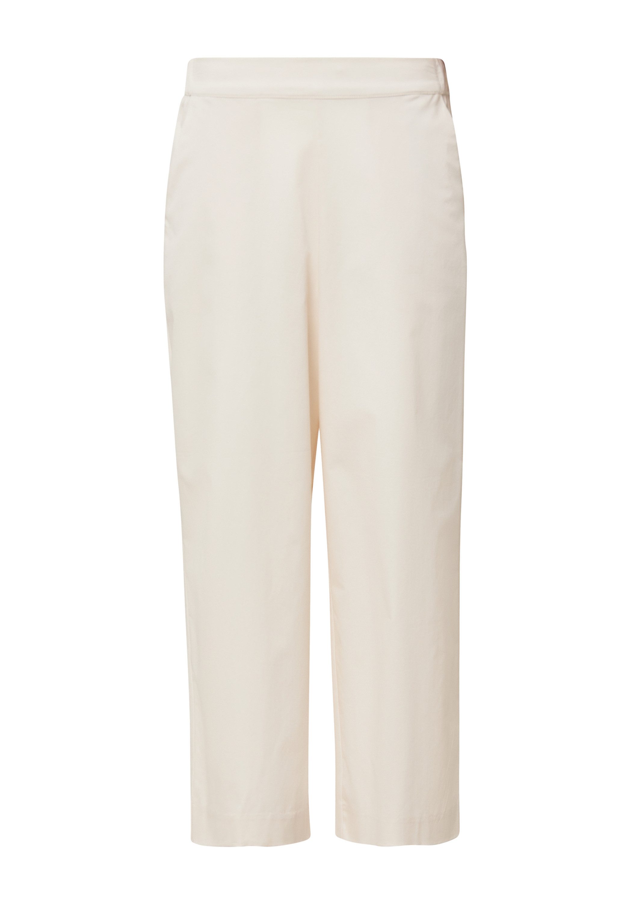 comma Culotte Hose Crop-Hose aus Popeline günstig online kaufen