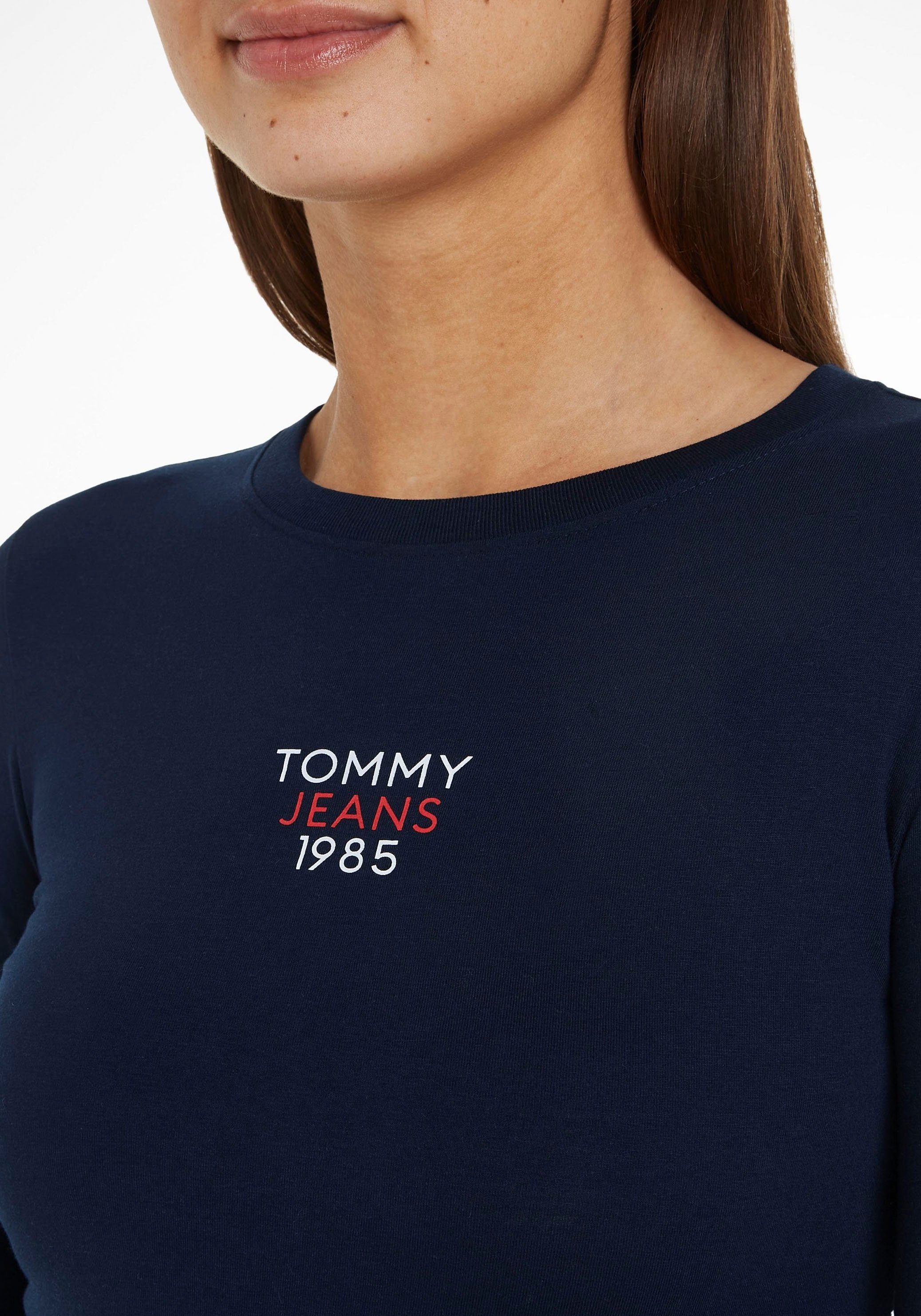 T-Shirt Jeans Tommy Tommy mit LOGO LS TJW Dark_Night_Navy Curve Logo-Schriftzug ESSENTIAL 1 SLIM EXT Jeans