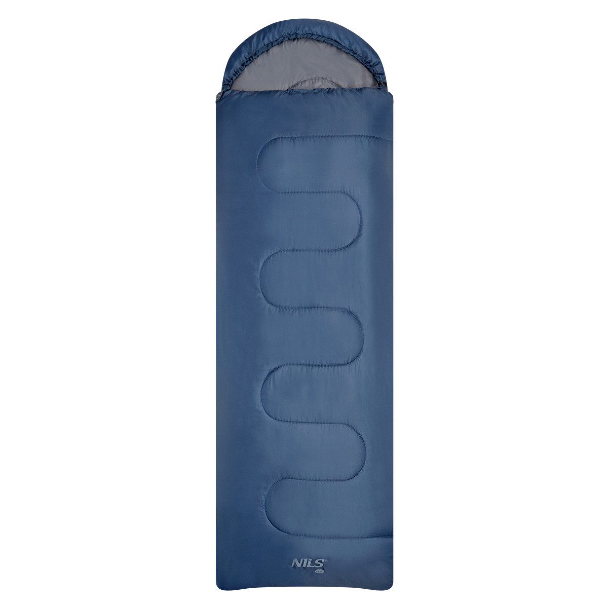 NILS CAMP Schlafsack Deckenschlafsack Blau/Grau Camping günstig online kaufen