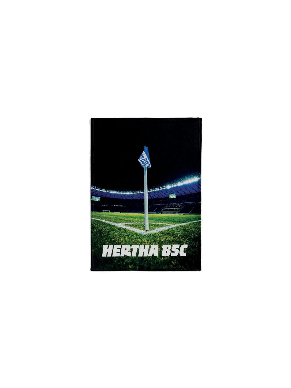Hertha BSC Berlin Tagesdecke Hertha BSC Fleecedecke Eckfahne