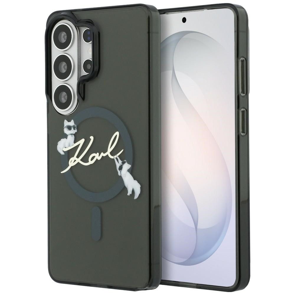 KARL LAGERFELD Handyhülle Galaxy S26 Ultra transparent schwarz MagSafe Katze Logo 6,9 Zoll, Kantenschutz