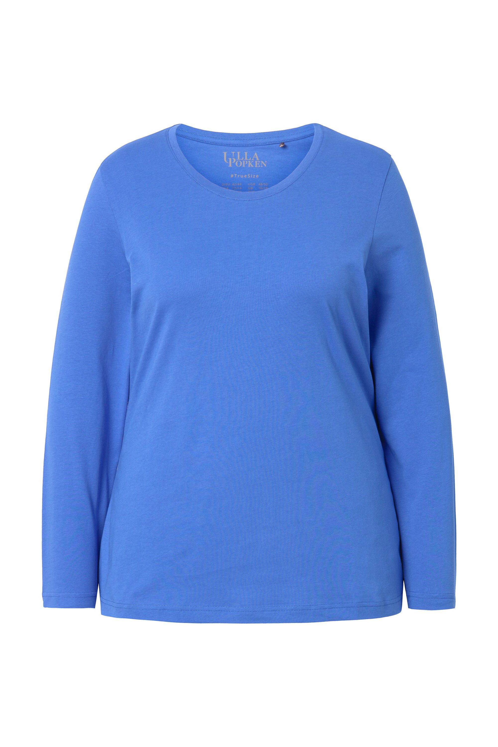Ulla Popken T-Shirt Shirt Slim Rundhalsausschnitt günstig online kaufen