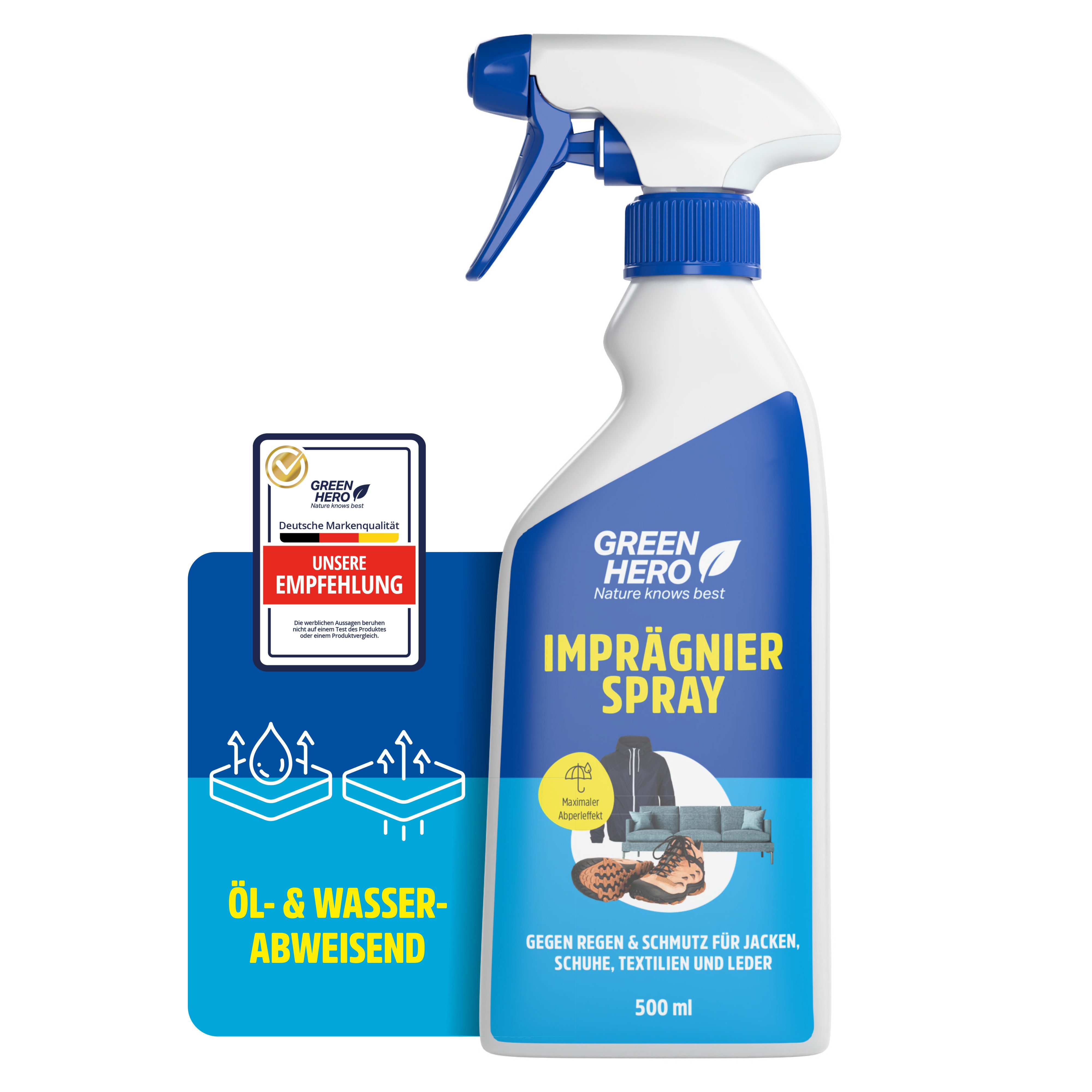 GreenHero Imprägnierung für Kleidung mit Nanoversieglung Imprägnierspray