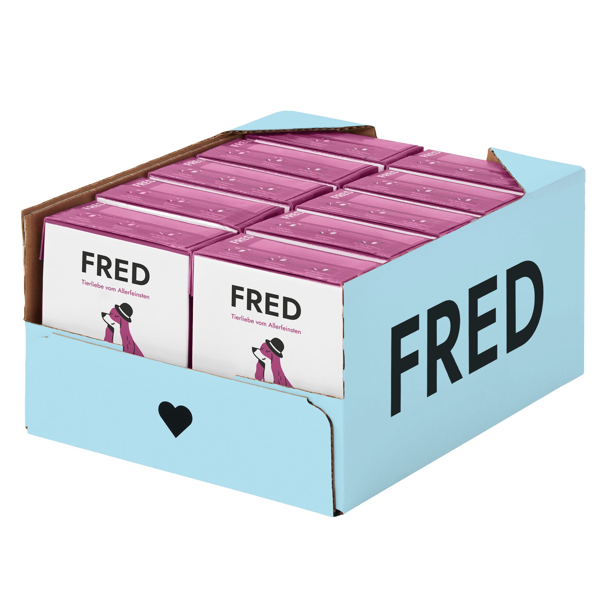 FRED & FELIA FRED Pferd mit Süßkartoffeln (10er Pack), Nassfutter für: Hunde, Monoprotein, kalorienreduziert, sensitiv, hypoallergen