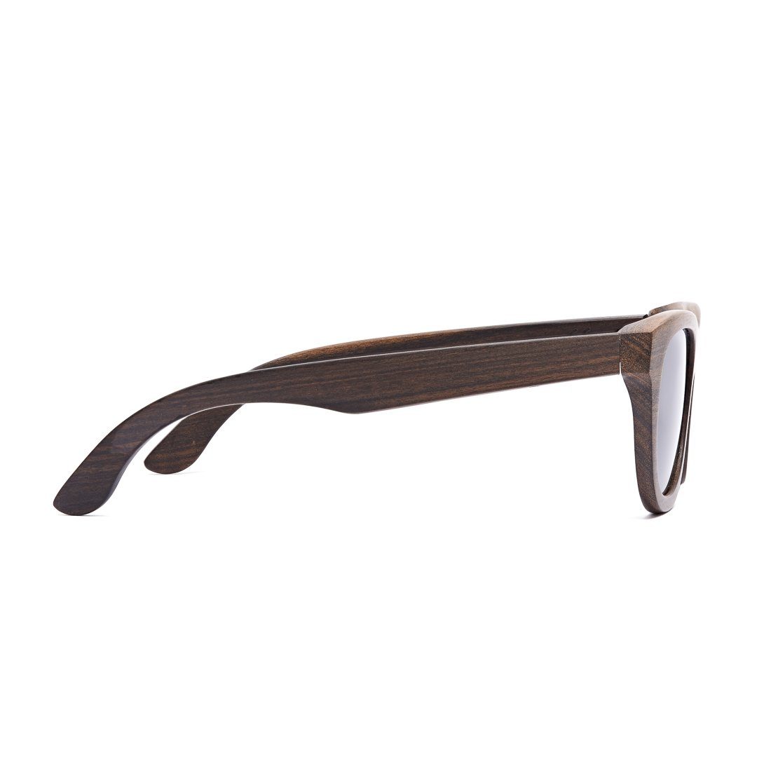 Bonizetti Sonnenbrille (Herren Sonnenbrille schwarz Braun 1-St) Glasfarbe Bambus