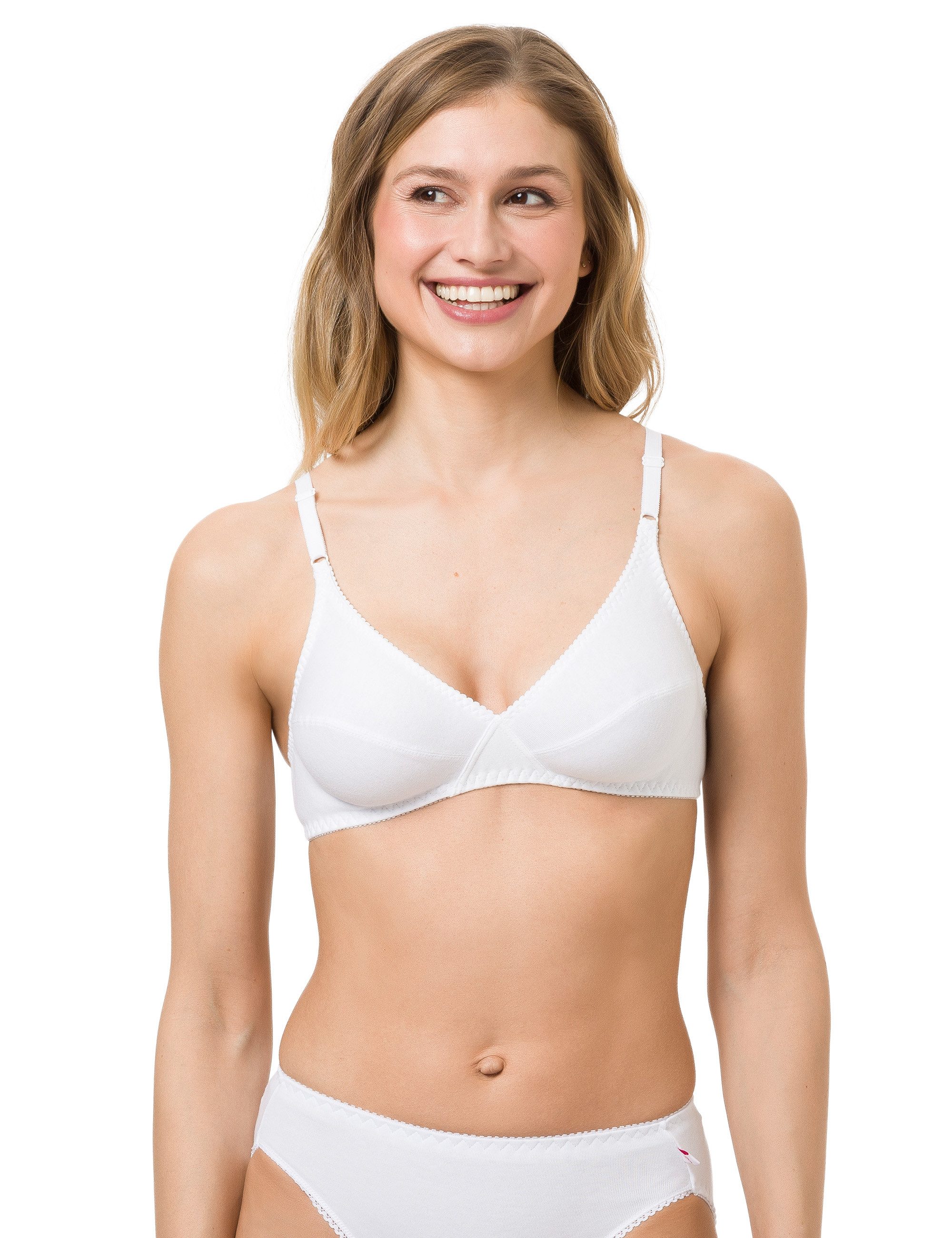 Beedees Bügelloser BH Rock'n'Roll N (1, 1-tlg., 1) aus reiner Baumwolle, genähte Cups mit klassischer Kontur