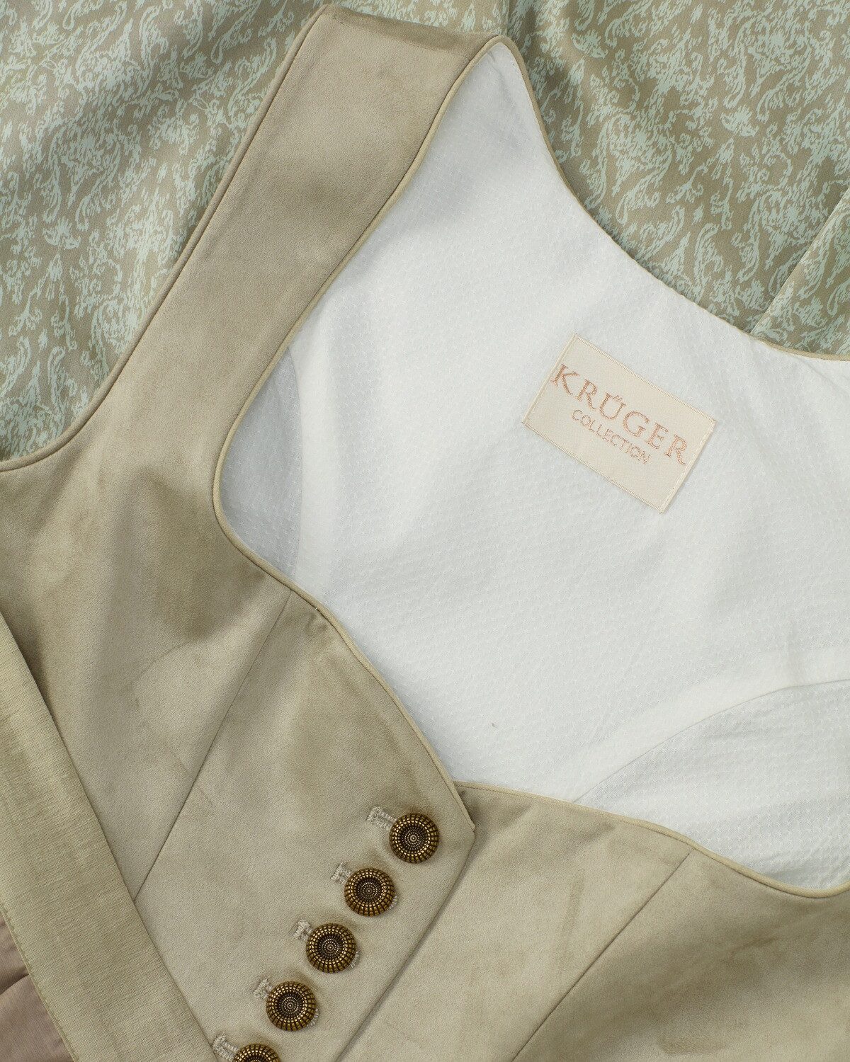 KRÜGER COLLECTION Dirndl Langes Samtdirndl Norelia