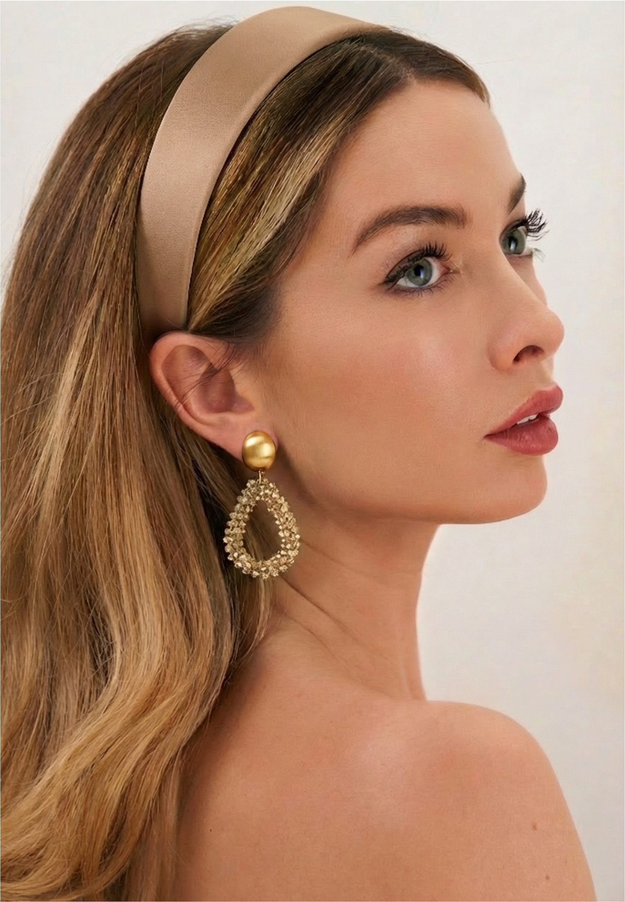 FILIPPA FIRENZE Paar Ohrclips Portofino, Elegante Kristall Ohrclips