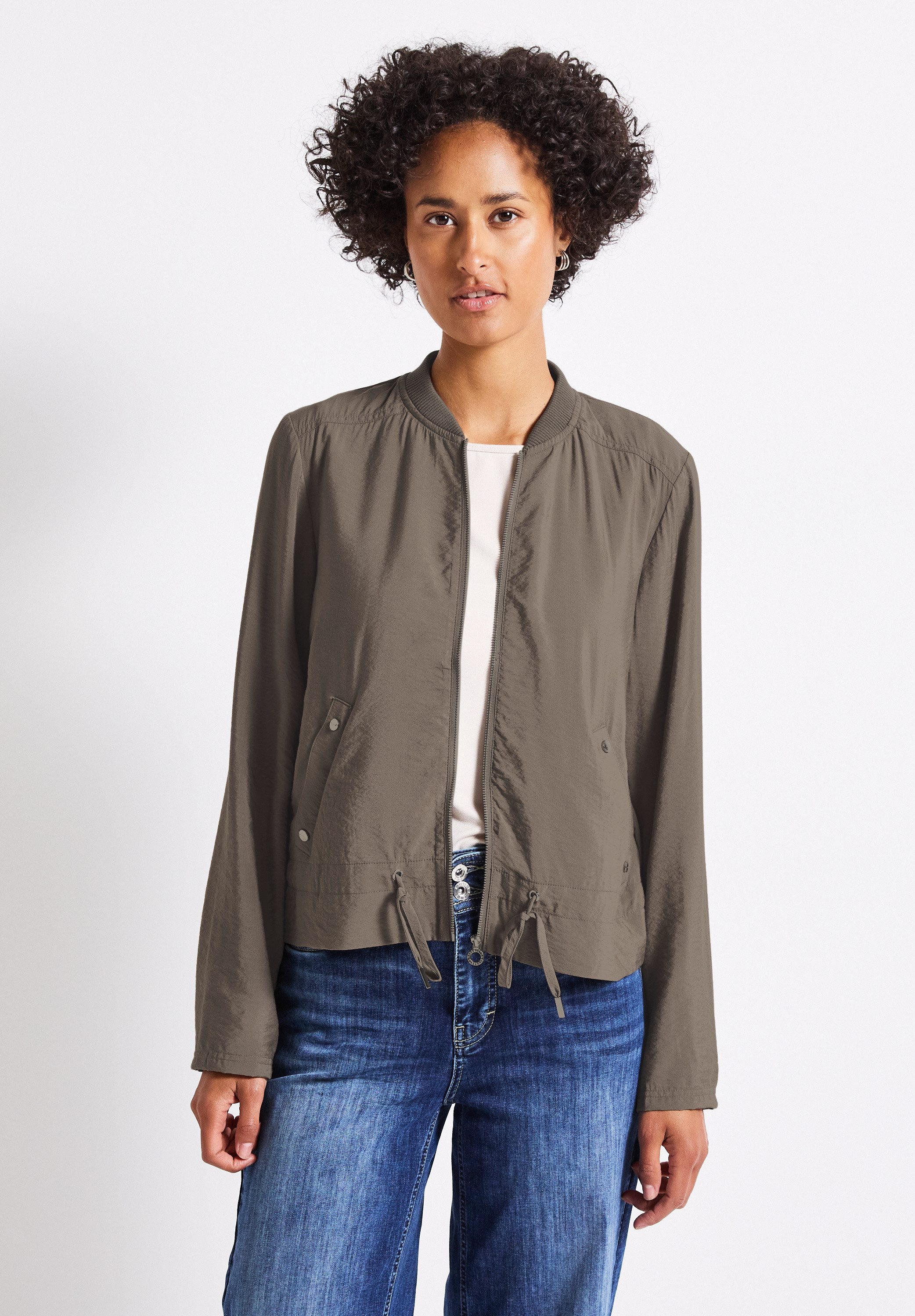 STREET ONE Kurzjacke aus elastischem Materialmix günstig online kaufen