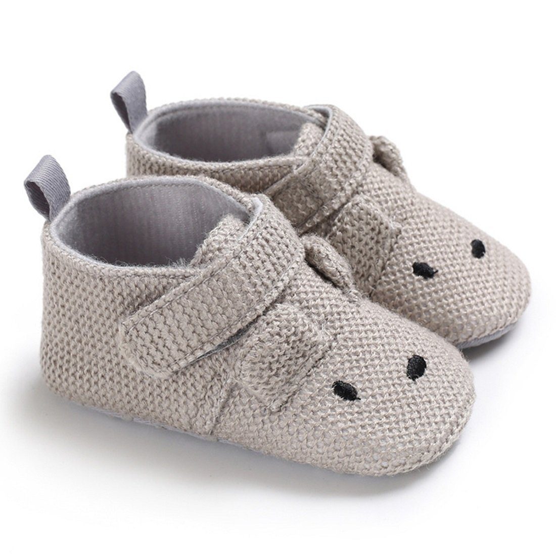 SportlicheBaumwolltuch Lauflernschuh HSY03-Grau DEBAIJIA Material Säuglings BabySchuhe Kleinkind