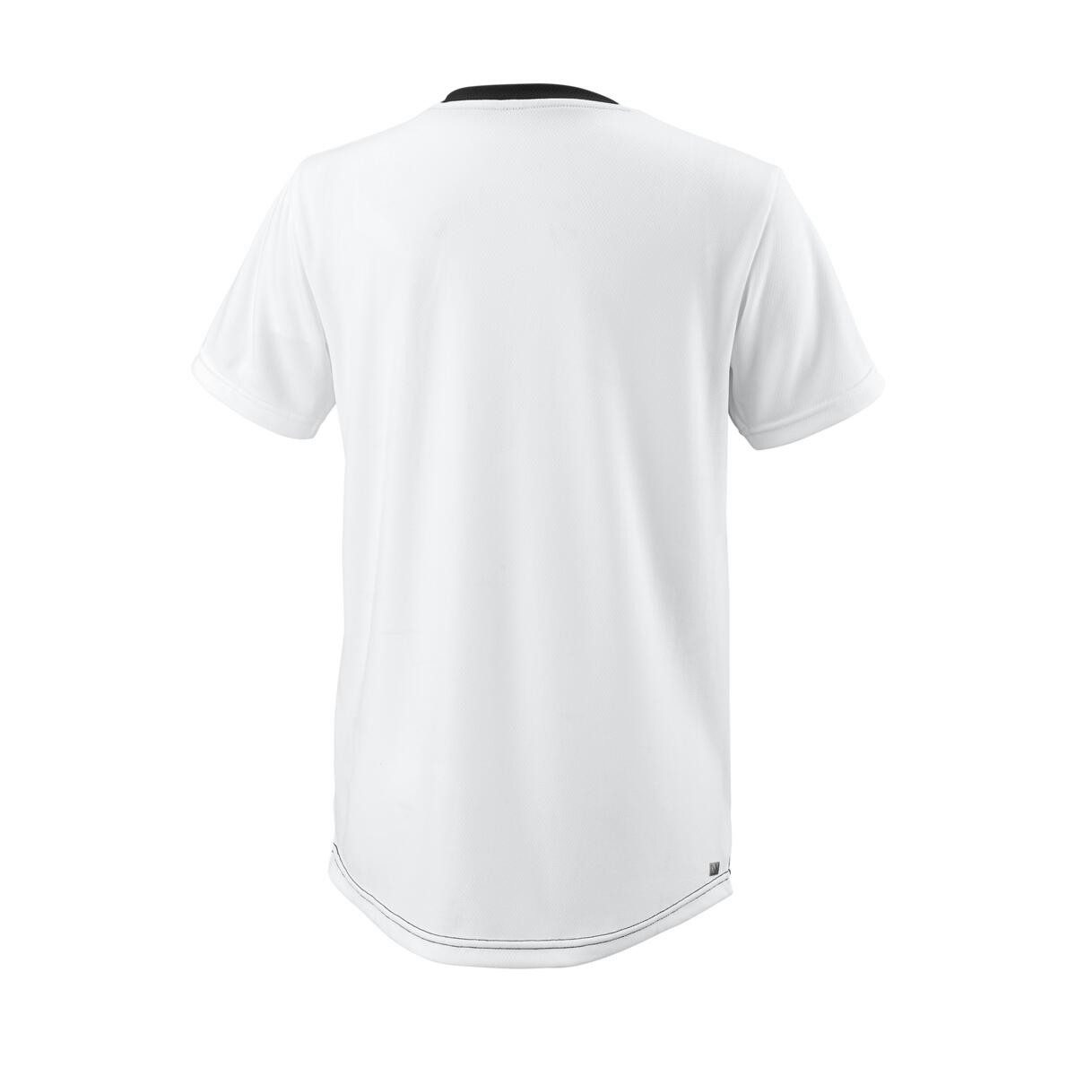 T-Shirt Tennis Team II Angle Crew schwarz/weiss Jungen