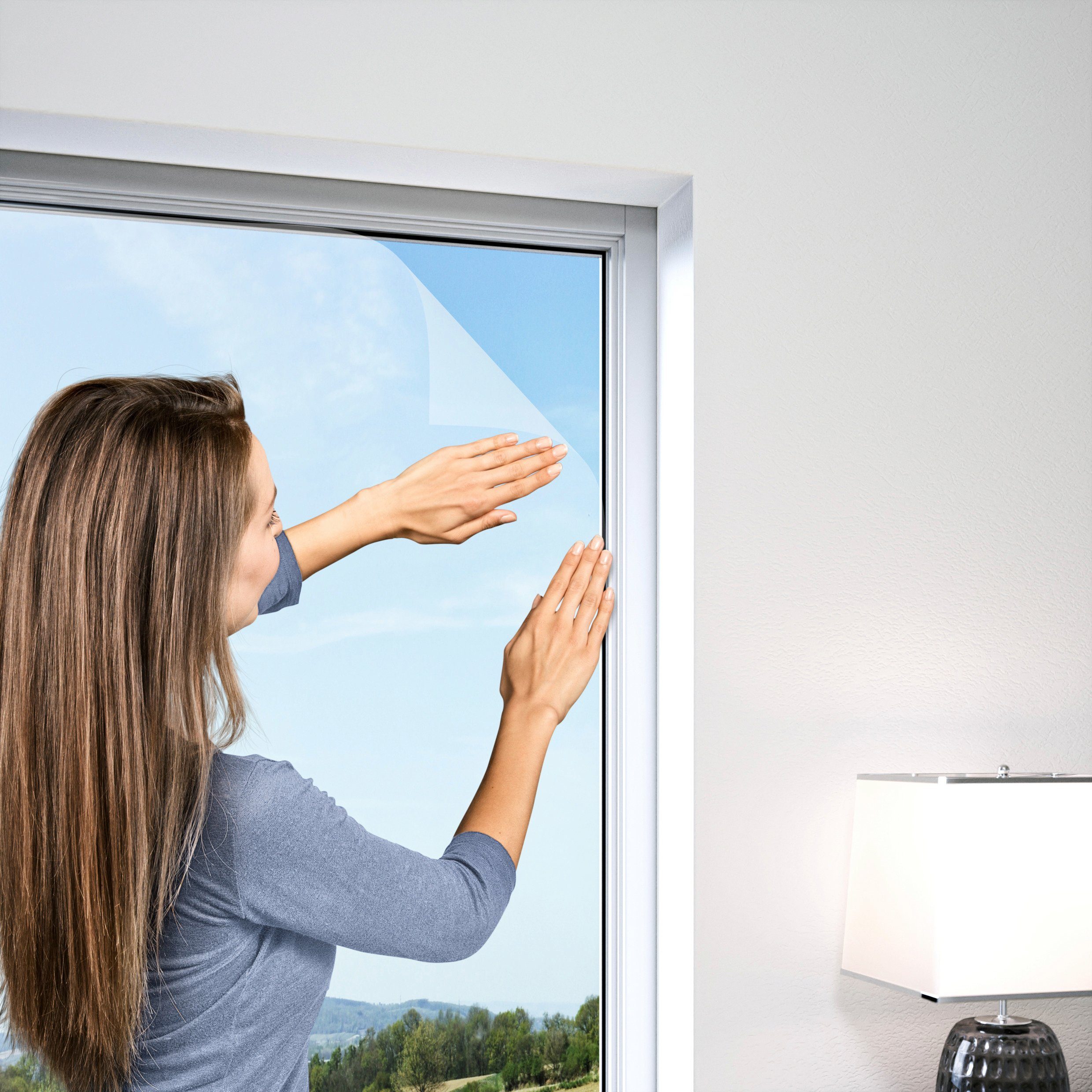 Standard Fenster, cm BxH: 130x150 Windhager Moskitonetz für Insektenschutzgitter,