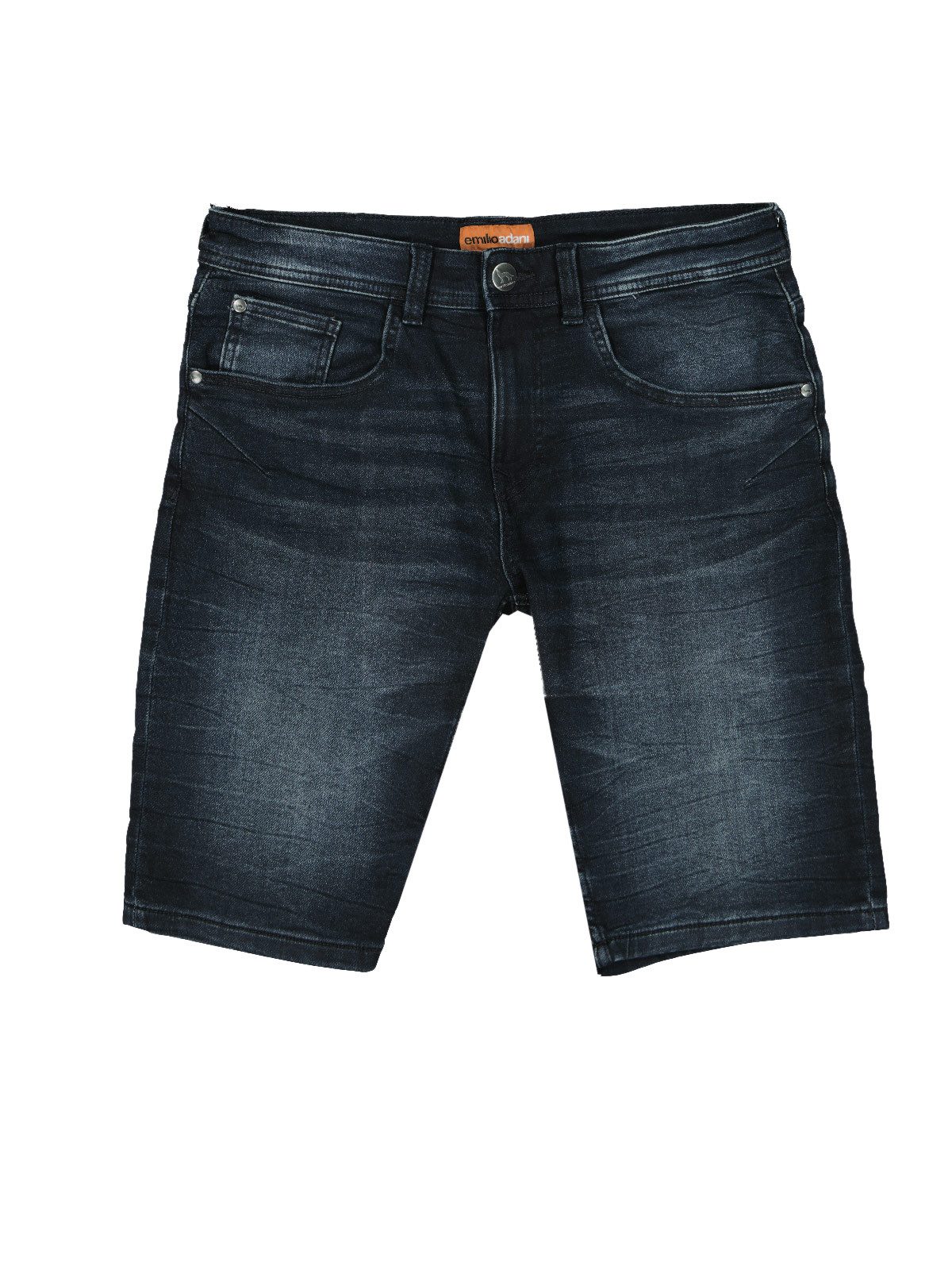 emilio adani Jeansshorts Herren Bequeme Jeans-Bermuda, Marineblau