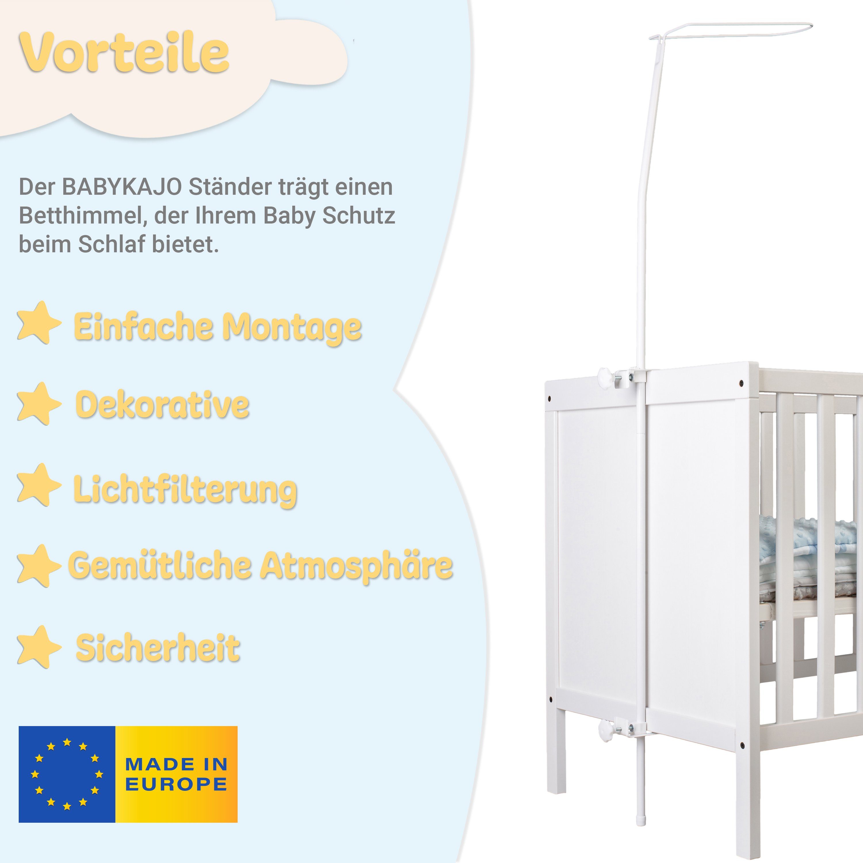 Babykajo Betthimmel (5-tlg), Himmelstange für Babybett – Stange für Betthim günstig online kaufen