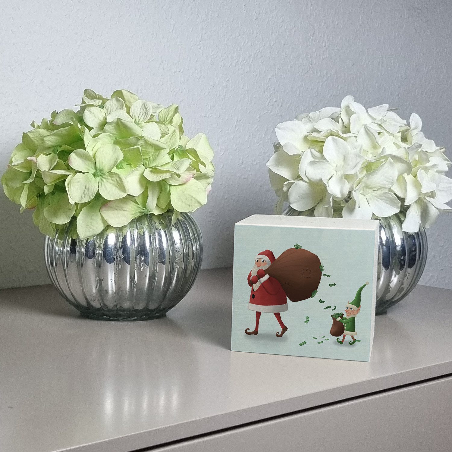 speecheese Spardose Weihnachtsmann mit einem Sack voll Geld und Weihnachtse günstig online kaufen