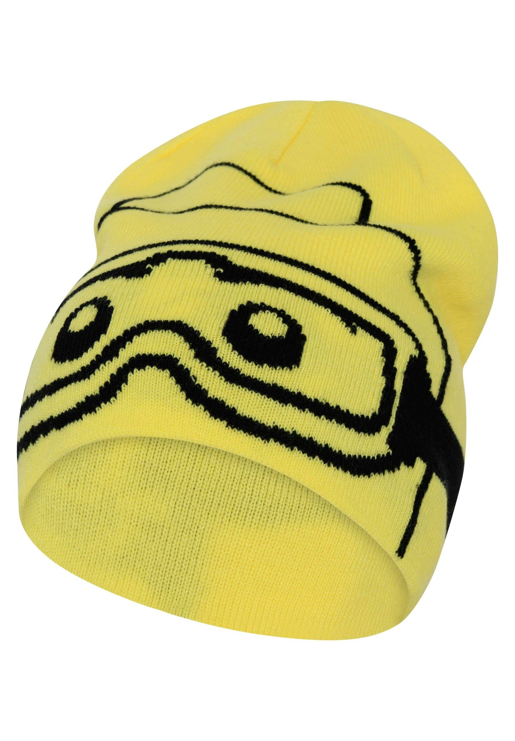 LEGO® Wear Beanie LWAZUN 723 cool, Skibrillenmotiv Hellgelb