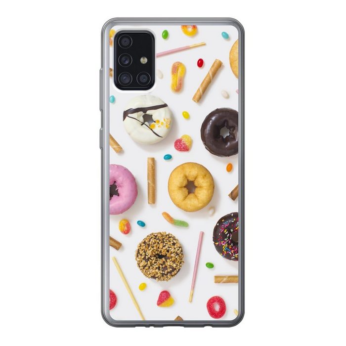 MuchoWow Handyhülle Donuts Süßigkeiten und Kekse Handyhülle Samsung Galaxy A52 5G Smartphone-Bumper Print Handy