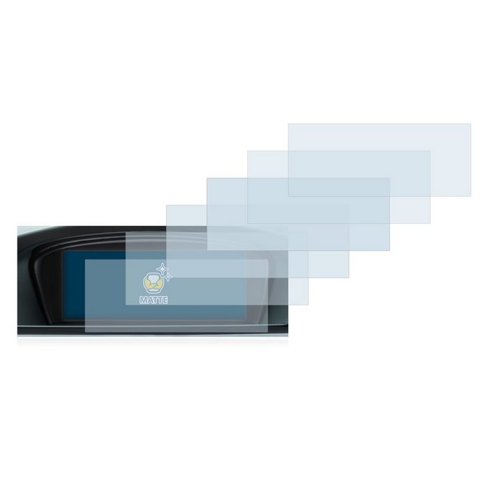 BROTECT Schutzfolie für BMW 3 E93 2011 Infotainment System 6.5" Displayschutzfolie 6 Stück Folie matt entspiegelt