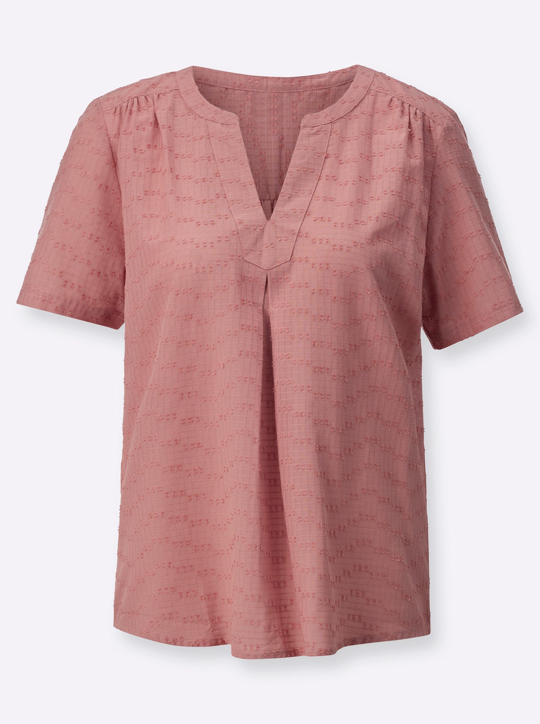 Klassische Bluse Bluse Kurzarm