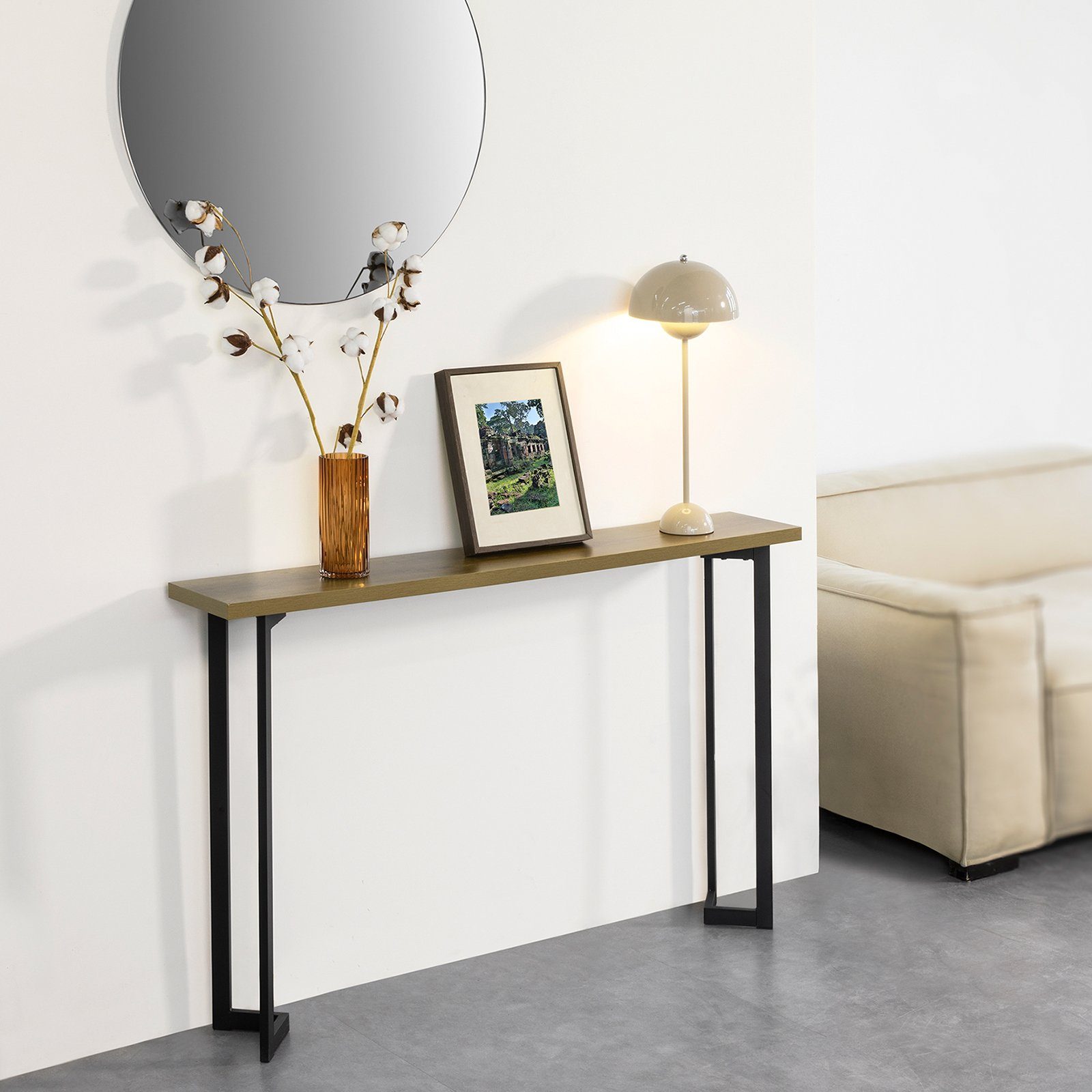 SoBuy Konsolentisch FSB50, Flurtisch Dekotisch Sideboard schmaler Beistelltisch Sofatisch