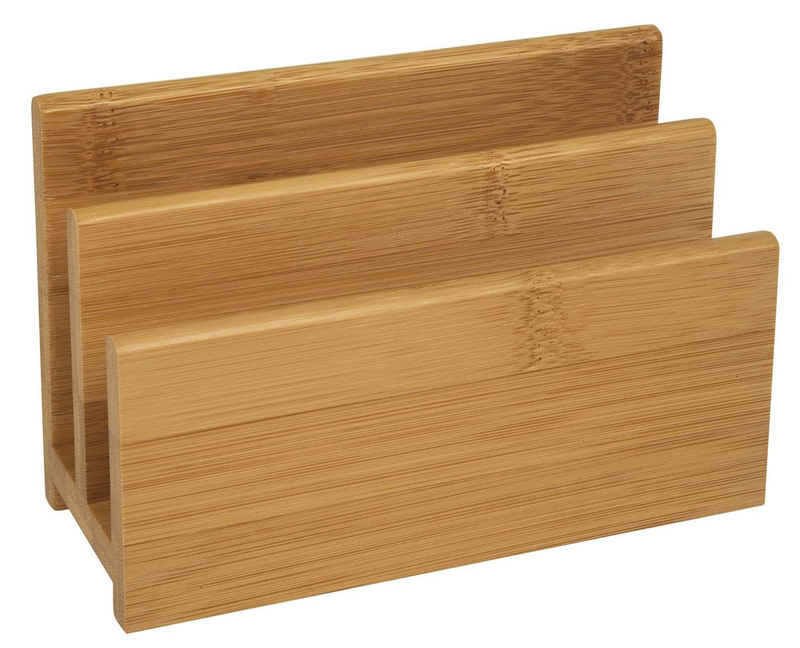 WEDO WEDO Briefständer, aus Bambus, 2 Fächer Briefkastenständer