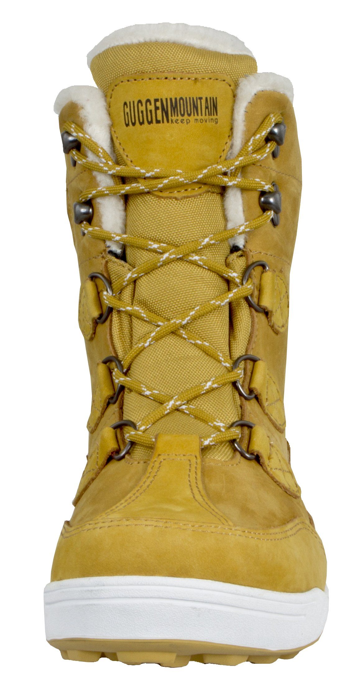 GUGGEN Mountain Winterstiefel HPC57 Damenfellstiefel Damenwinterstiefel Fellstiefel Stiefel wasserdicht Damen Lederstiefel Lammfellstiefel – Bild 4 von 5