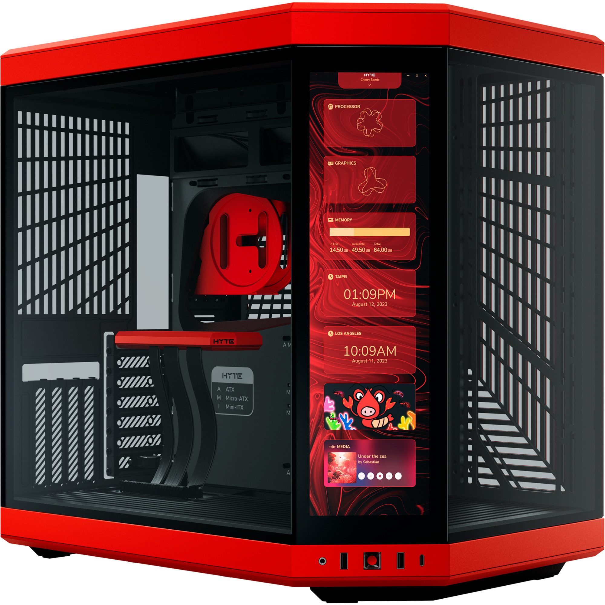 PC-Gehäuse HYTE Y70 Touch Infinite, Tower-Gehäuse, (Tempered