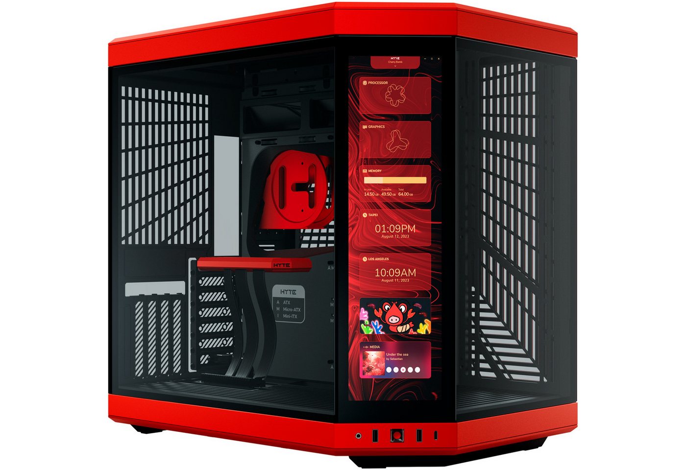 Hyte PC-Gehäuse HYTE Y70 Touch Infinite, Tower-Gehäuse, (Tempered
