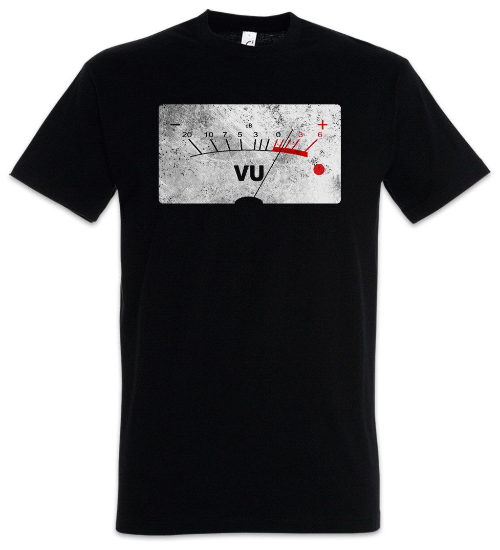 Urban Backwoods Print-Shirt VU Volume Units Meter Herren T-Shirt Shirt Velvet Decibel Music Record (1-tlg) Underground Radio Verstärker Amplifier