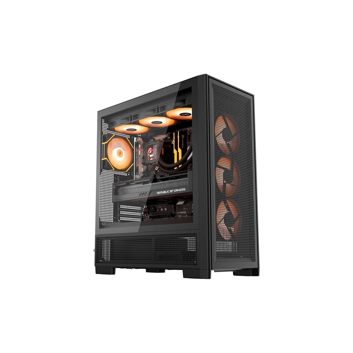 Darkflash PC-Gehäuse DarkFlash AIRNOVA PC Gehäuse inkl. 3 Lüfter