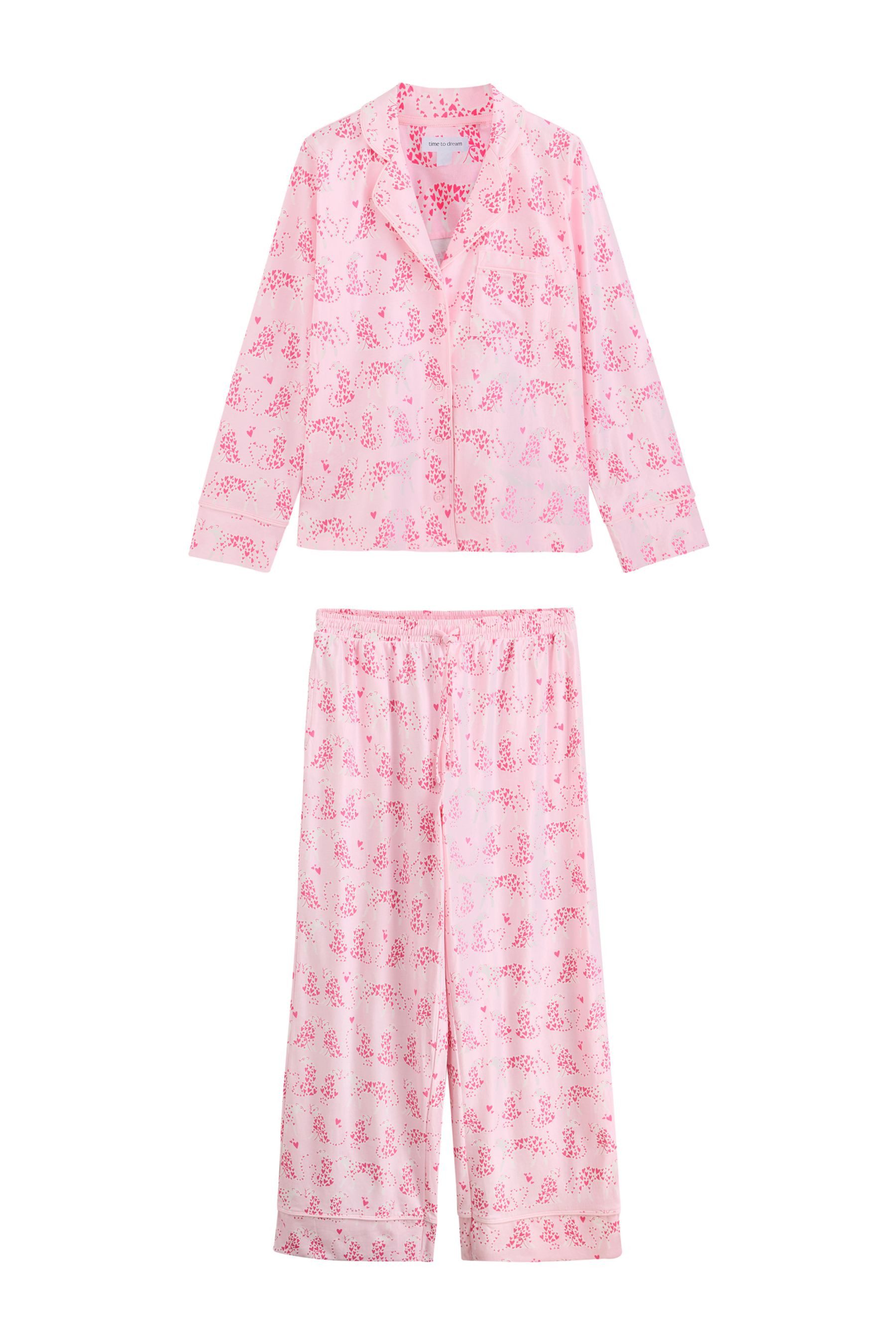 Next Pyjama Jersey-Pyjama mit Knopfleiste (2 tlg)