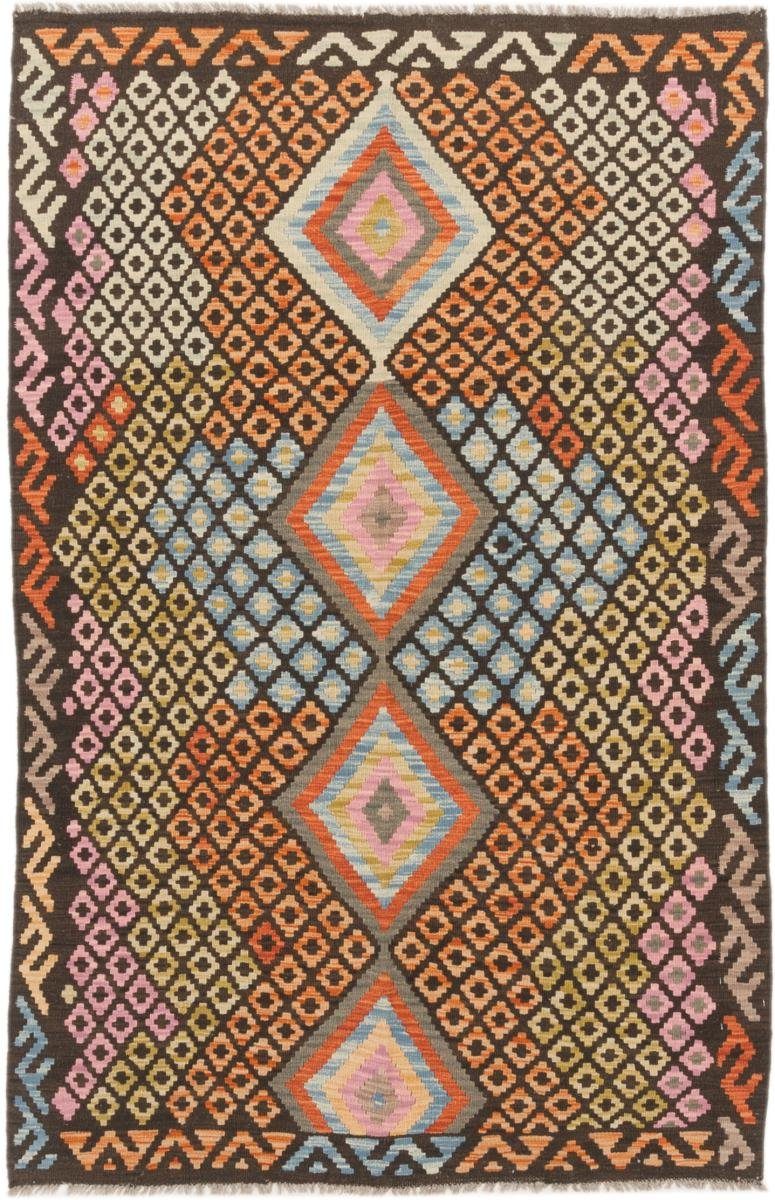 Höhe: Orientteppich Trading, rechteckig, 128x197 mm Afghan Kelim Nain Orientteppich, 3 Handgewebter